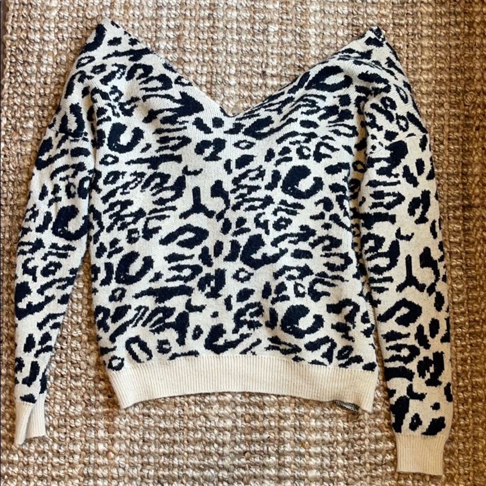 Cheetah print sweater
